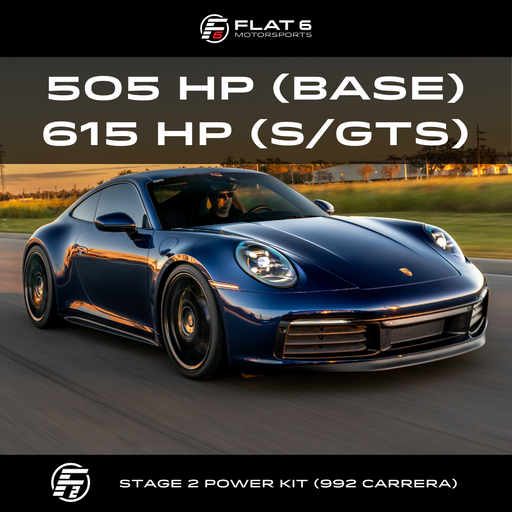 Flat 6 Motorsports - Stage 2 505HP/615HP Power Kit (992 Carrera)