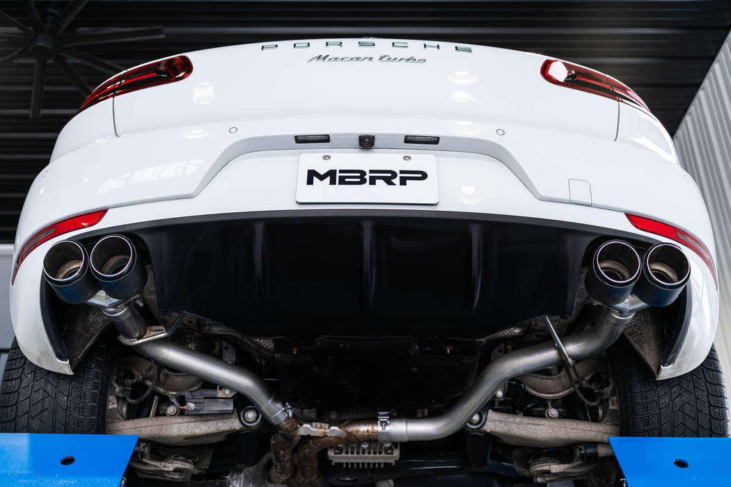 MBRP Rear Muffler Bypass w/ Carbon Fiber Tips (Macan)