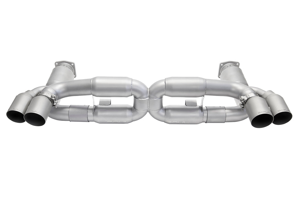 Soul Performance Products - Sport X-Pipe Exhaust System (997.1 Turbo) - Flat 6 Motorsports - Porsche Aftermarket Specialists 