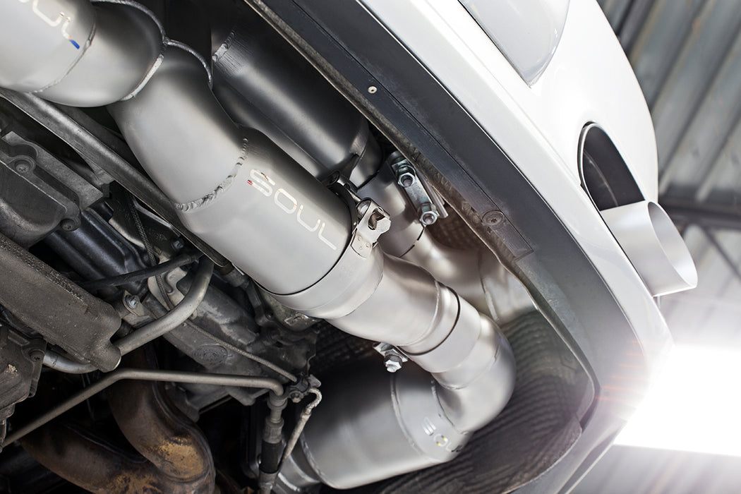 Soul Performance Products - Sport X-Pipe Exhaust System (997.2 Turbo) - Flat 6 Motorsports - Porsche Aftermarket Specialists 