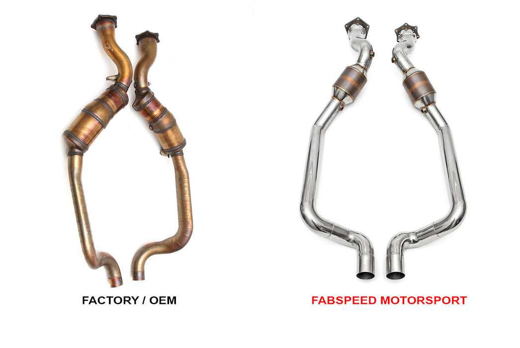 Fabspeed Sport Catalytic Converters (Panamera Turbo) - Flat 6 Motorsports - Porsche Aftermarket Specialists 