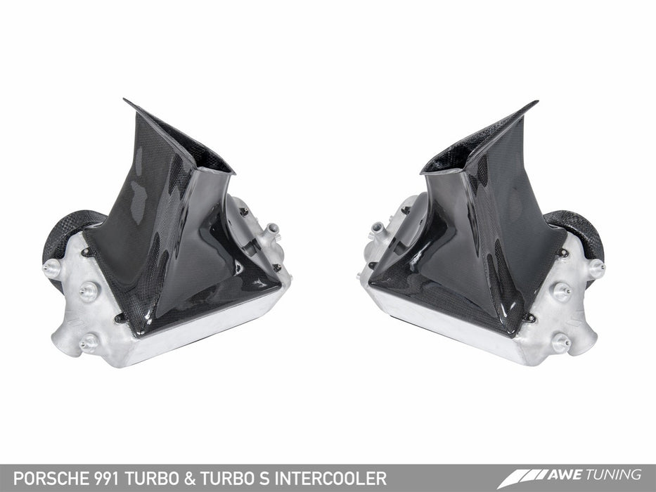 AWE Tuning Performance Intercooler Kit (991 Turbo) - Flat 6 Motorsports - Porsche Aftermarket Specialists 