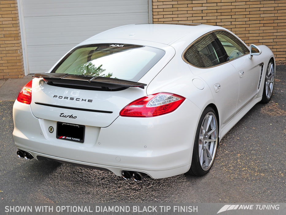 AWE Tuning Exhaust System (Panamera Turbo) - Flat 6 Motorsports - Porsche Aftermarket Specialists 