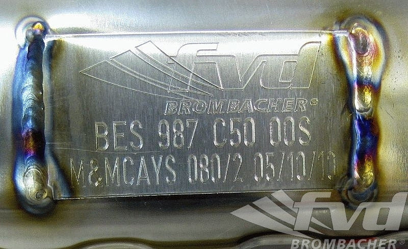 FVD Brombacher Sound Version Sport Mufflers (Cayman / Boxster 987.1)
