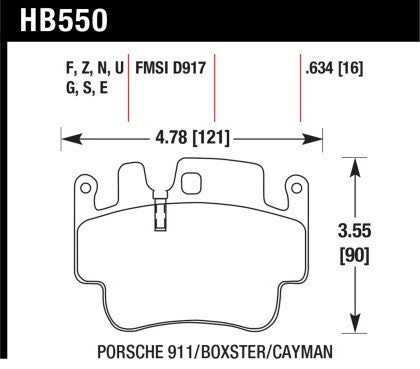 Hawk DTC-60 Track Brake Pads (Cayman S / Boxster S 987, 996) - Flat 6 Motorsports - Porsche Aftermarket Specialists 
