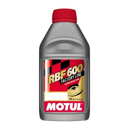 Motul 100% Synthetic RBF 600 - Racing Brake Fluid DOT 4 (0.5L) - Flat 6 Motorsports - Porsche Aftermarket Specialists 