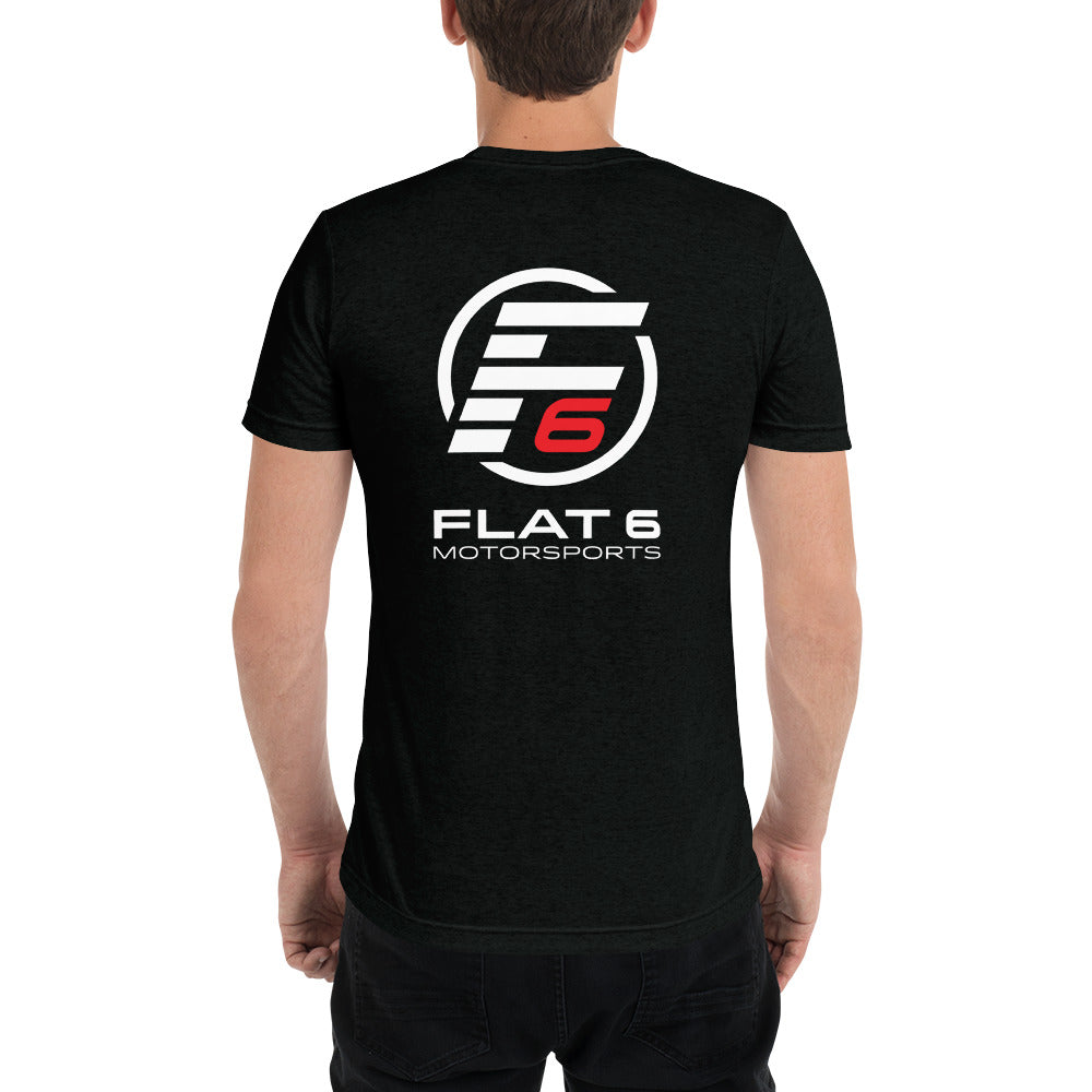 Flat 6 Motorsports - Short Sleeve Premium Tri-Blend T-shirt - Flat 6 Motorsports - Porsche Aftermarket Specialists 