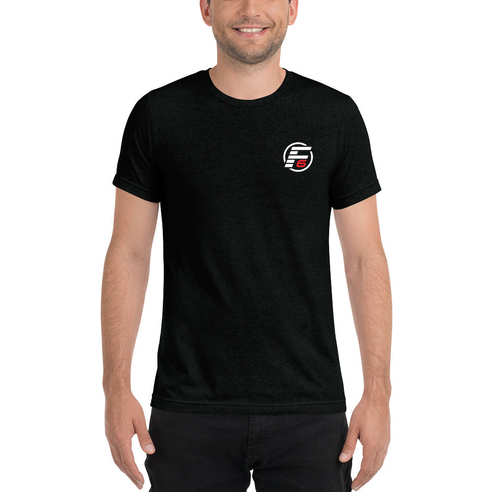 Hou op Bereiken Slagschip Flat 6 Motorsports - Short Sleeve Premium Tri-Blend T-shirt