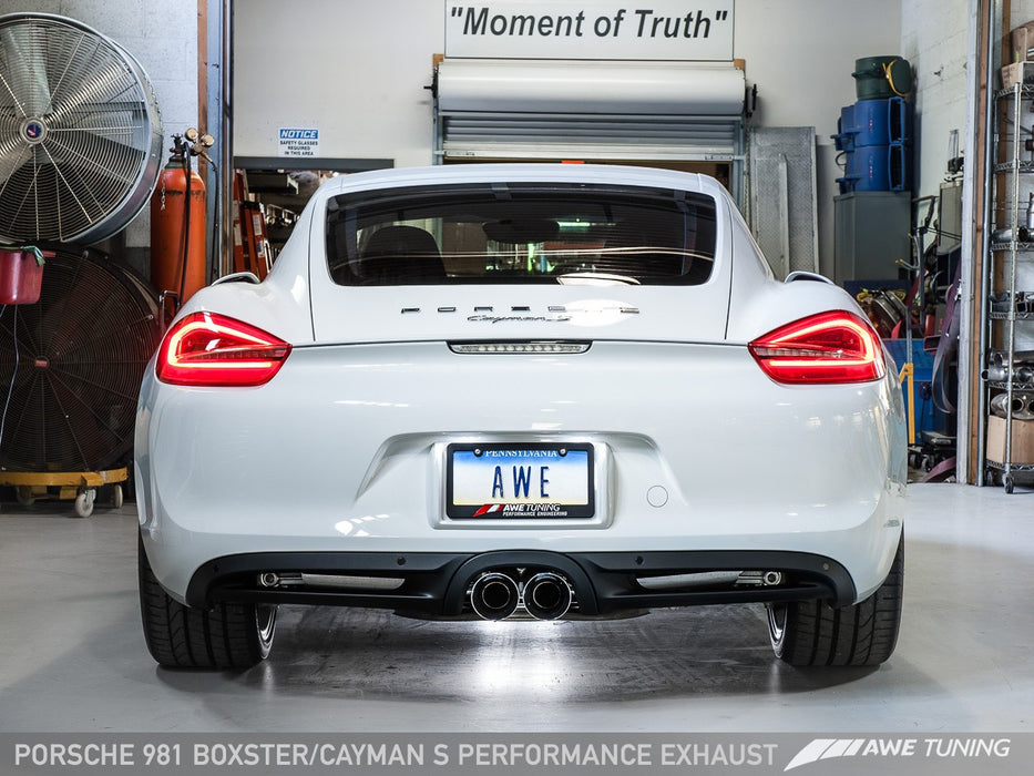 AWE Tuning Exhaust System (Cayman / Boxster 981) - Flat 6 Motorsports - Porsche Aftermarket Specialists 